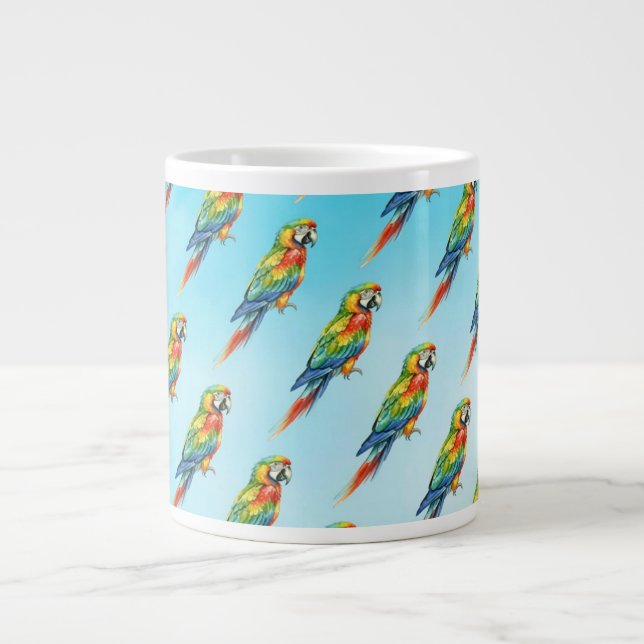 Caneca De Café Grande Papagaio (Frente)