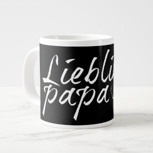 Caneca De Café Grande Papai favorito - escrita branca 00001