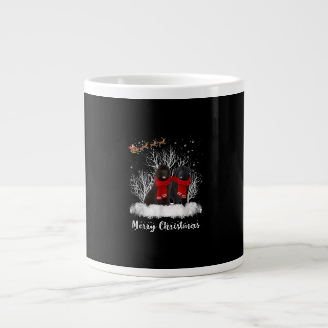 Caneca De Café Grande Papais noeis Casal da Terra Nova - Presente de Cac (Frente)