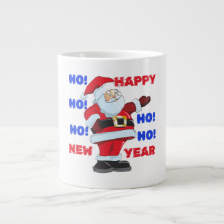 Caneca De Café Grande PAPAIS NOEIS DIZEM; FELIZ ANO NOVO. Hei! Hei! Hei!