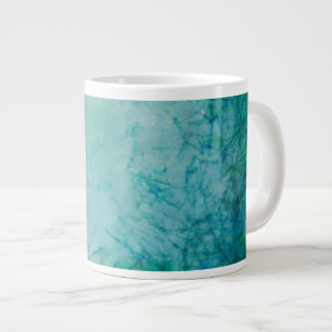 Caneca De Café Grande Papel Com Abstrato De Tinta Azul, Verde E Preta