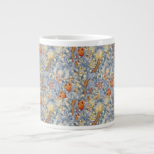 Caneca De Café Grande Papel de Parede Vitoriano Gold Lily de William Mor