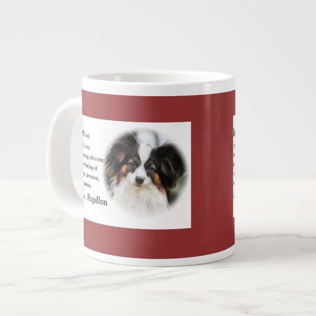 Caneca De Café Grande Papillon Love Gifts (Frente Esquerda)