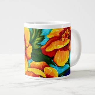 Caneca De Café Grande Papoulas para energia