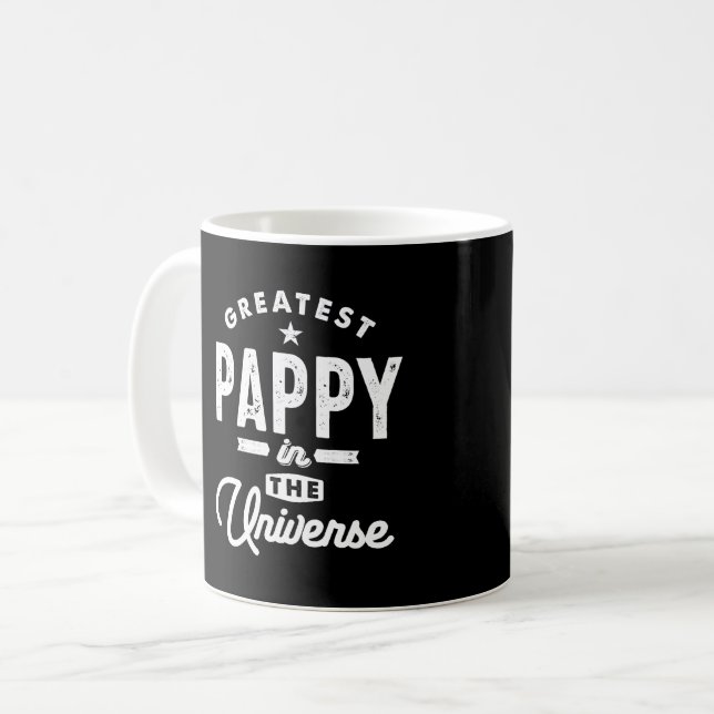 Caneca De Café Grande Pappy dos Mens no Vovô Universo T Shir (Frente Esquerda)