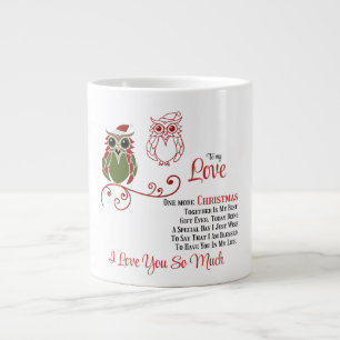 Caneca De Café Grande Para meu Amor Mais um Natal juntos 