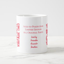 Caneca De Café Grande Para o Pai Vintage Limited Edition Year Photo Gian
