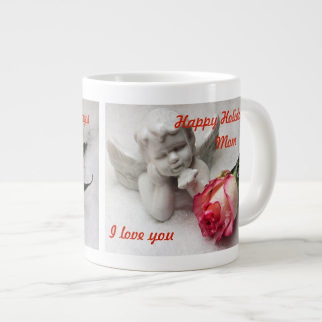 Caneca De Café Grande Parabéns Angel Mug (Frente Esquerda)