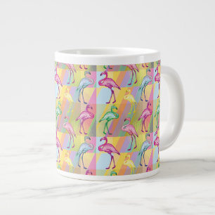 Caneca De Café Grande Parada Flamingo