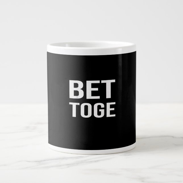 Caneca De Café Grande Pares Correspondentes Juntos Melhor Primeira Parte (Frente)