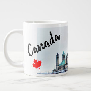 Caneca De Café Grande Parlamento do Canadá Edifícios de Neve Souvenir