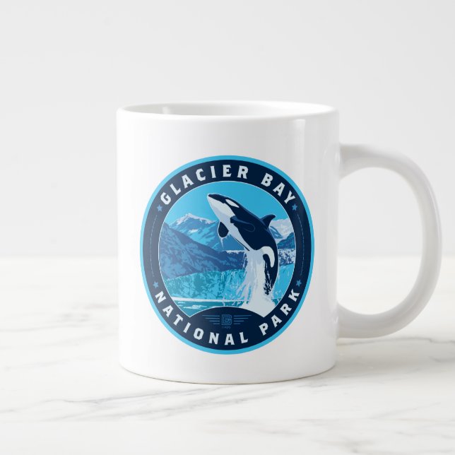 Caneca De Café Grande Parque Nacional da Baía de Glacier (Direita)