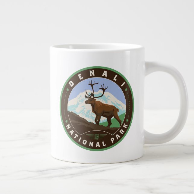 Caneca De Café Grande Parque Nacional Denali (Direita)
