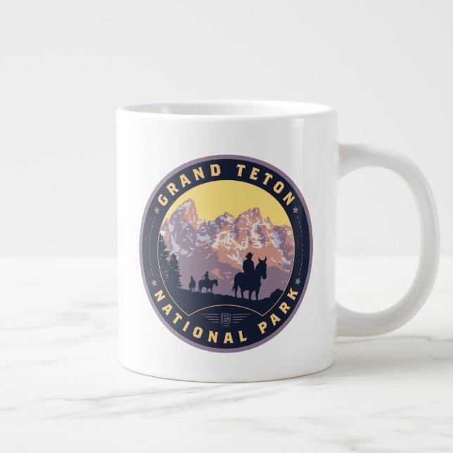 Caneca De Café Grande Parque Nacional Grand Teton (Direita)