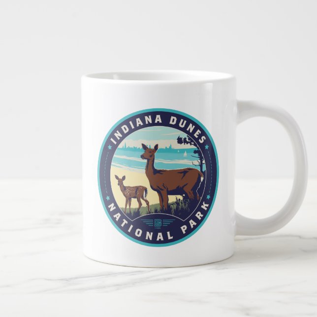 Caneca De Café Grande Parque Nacional Indiana Dunes (Direita)