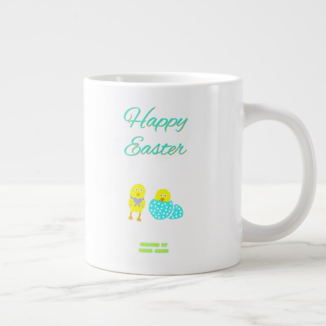 Caneca De Café Grande Páscoa Hatchlings Jumbo Coffee Mug (Direita)
