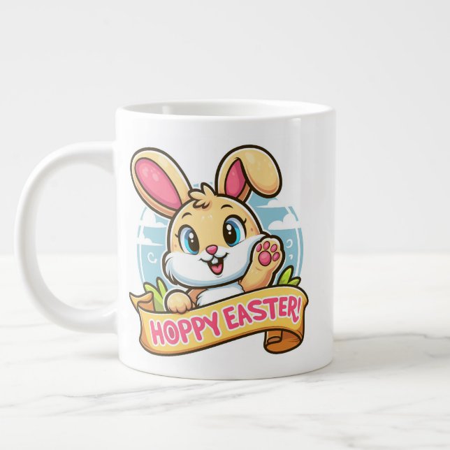 Caneca De Café Grande Páscoa Hoppy (Esquerda)