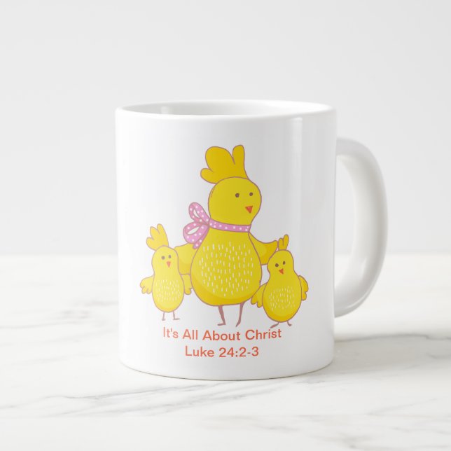 Caneca De Café Grande Páscoa - Jumbo Mug (Frente Esquerda)