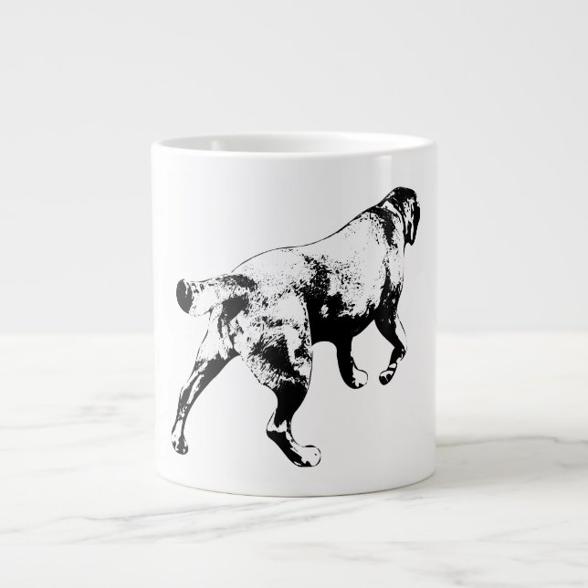 Caneca De Café Grande Passando pelo outono (Frente)
