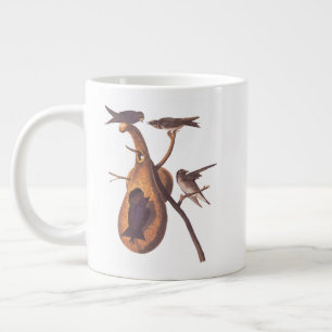 Caneca De Café Grande Pássaro Andorinhão-Roxo Vintage Audubon