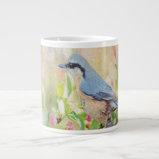 Caneca De Café Grande Pássaro Fanático (Frente)