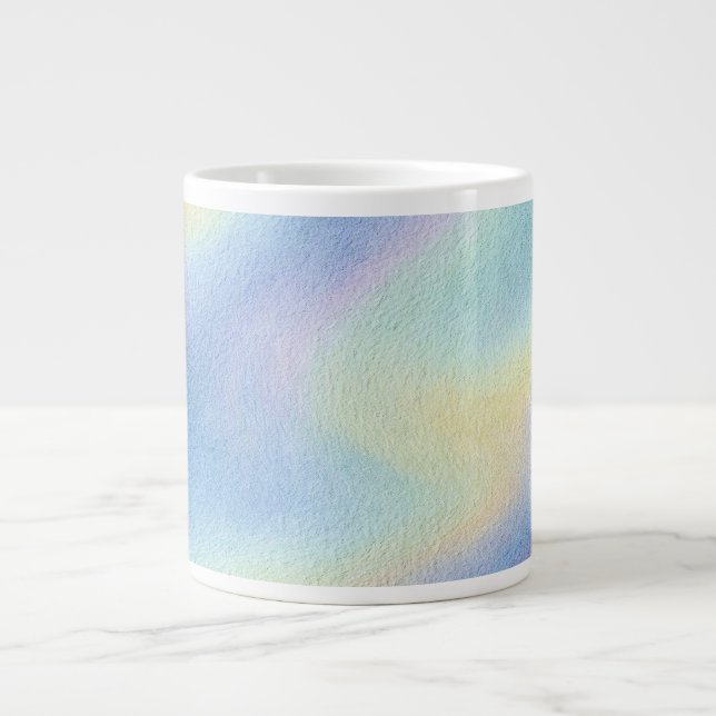Caneca De Café Grande Pastel Sky Drift (Frente)