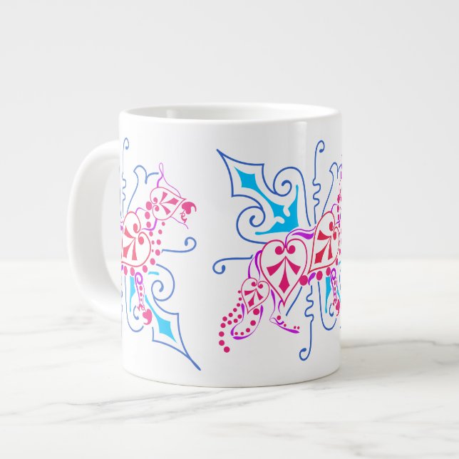 Caneca De Café Grande Pastor-alemão (Frente Esquerda)