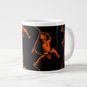 Caneca De Café Grande Patinetes de truques de estilo livre