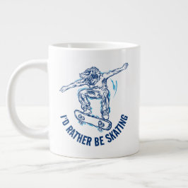 Caneca De Café Grande Patre Fazendo Ar De Médio, Preferencialmente Estan