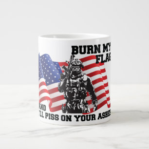 Caneca De Café Grande Patriota Americano
