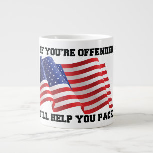 Caneca De Café Grande Patriota Americano