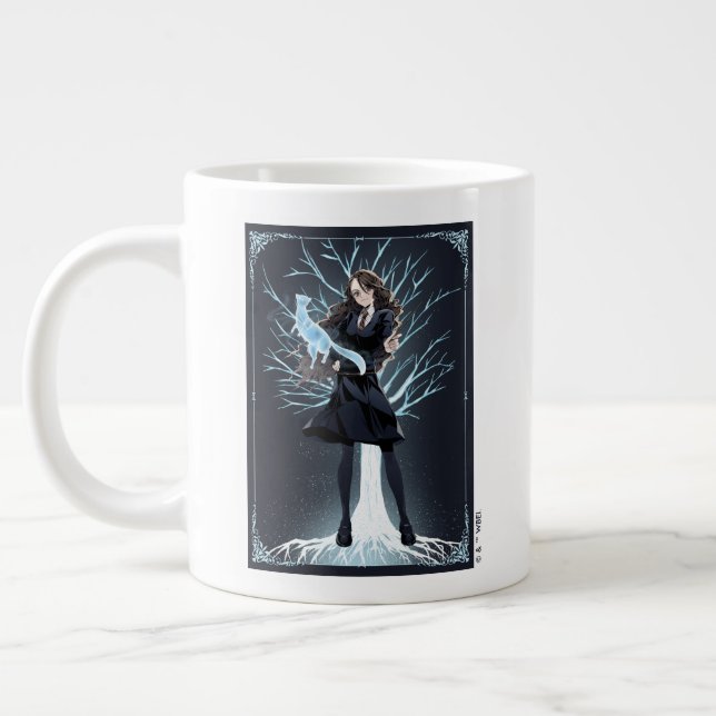 Caneca De Café Grande Patronus do Anime Hermione Granger (Esquerda)