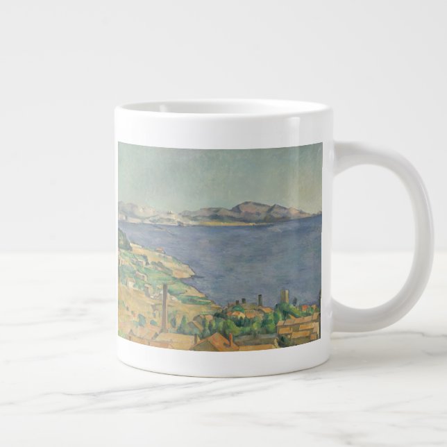 Caneca De Café Grande Paul Cezanne| Golfo de Marselha visto de L' (Direita)