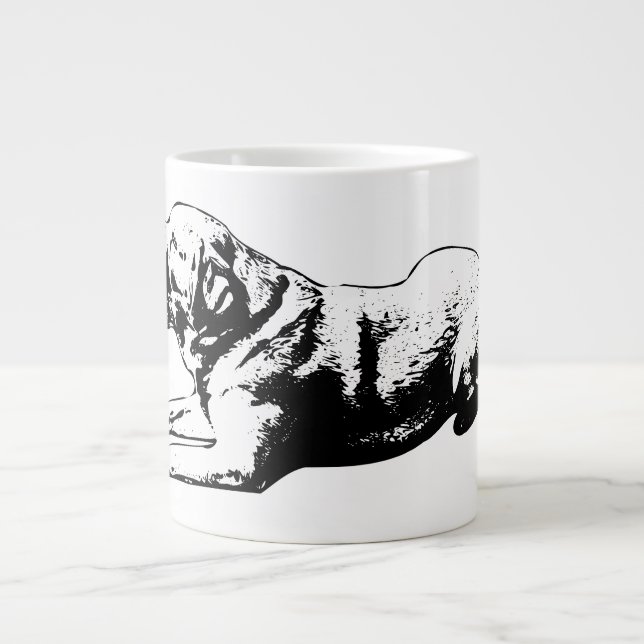 Caneca De Café Grande Pausa Esfinge - Ouro (Frente)