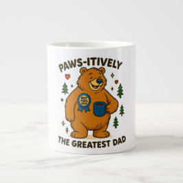 Caneca De Café Grande Paws - o maior urso do Pai