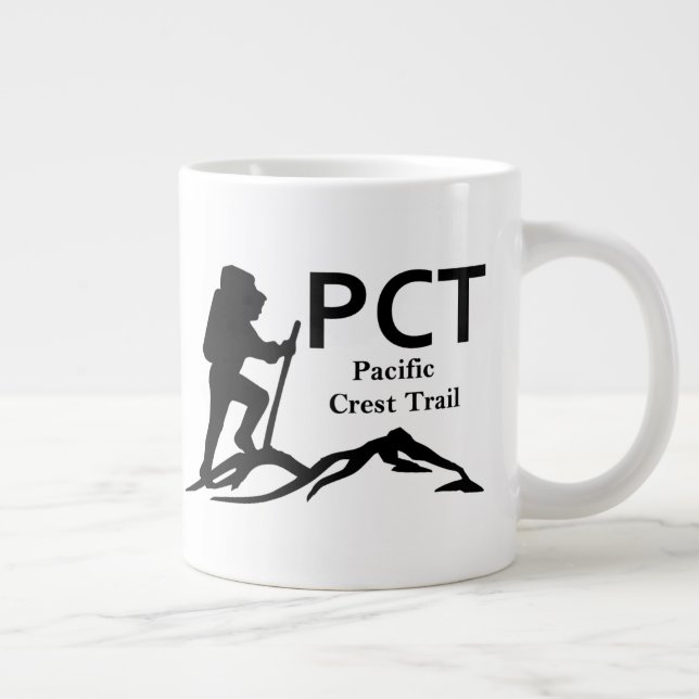 Caneca De Café Grande PCT - Trilha de repouso do Pacífico (Direita)