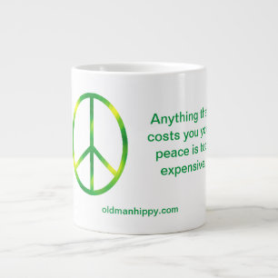 Caneca De Café Grande Peace Mug