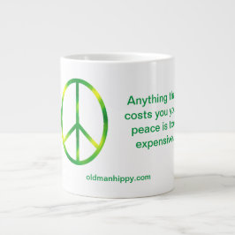 Caneca De Café Grande Peace Mug