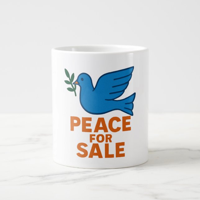 Caneca De Café Grande Peace Themed Coffe Mug ,Traveller Mug (Frente)