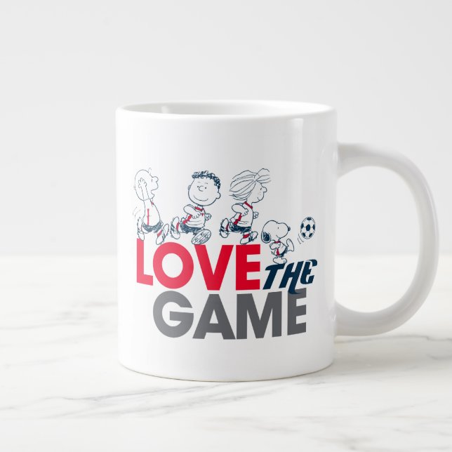 Caneca De Café Grande Peanuts Gang - Ame O Jogo (Direita)