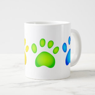 Caneca De Café Grande Peças Coloridas