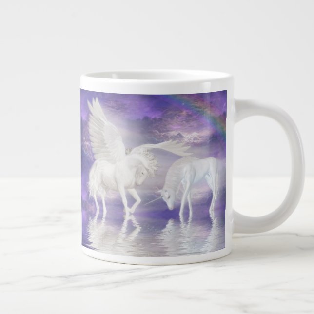 Caneca De Café Grande Pegasus e unicórnio (Direita)