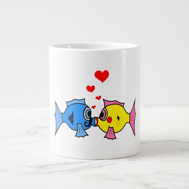 CANECA DE CAFÉ GRANDE PEIXE DE BEIJO (Frente)