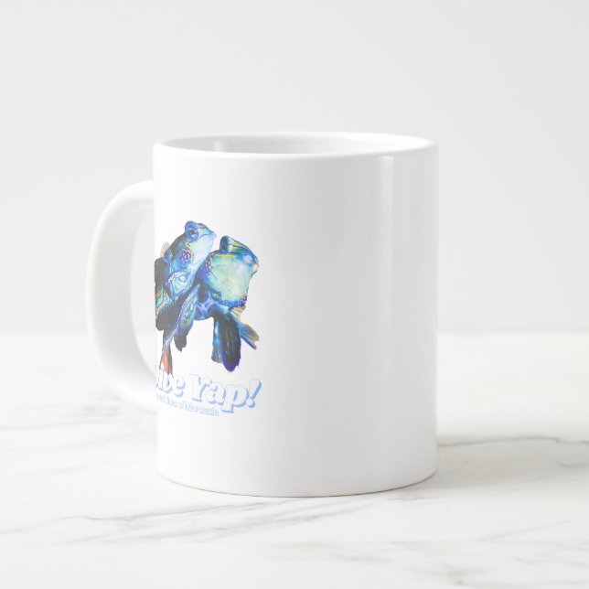 Caneca De Café Grande Peixe-mandarino (Frente Esquerda)