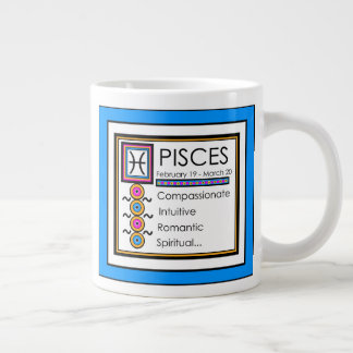 Caneca De Café Grande Peixes Personalidade Traços 20oz. Jumbo Mug