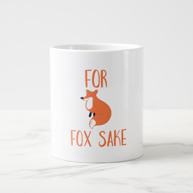Caneca De Café Grande Pela Cara do Raposo (Frente)