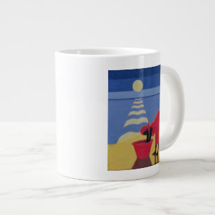 Caneca De Café Grande Pela costa de mar 1998