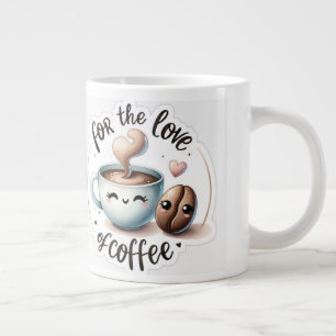 Caneca De Café Grande Pelo Amor ao Café Presente Perfeito para Amantes d