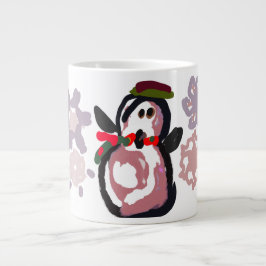 Caneca De Café Grande Penguin Winter