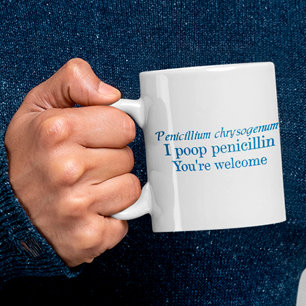 Caneca De Café Grande Penicillium Humor